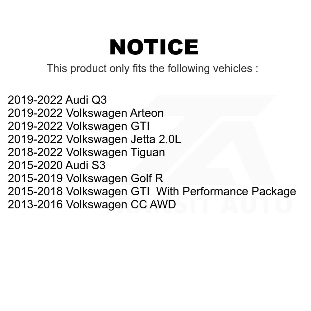 Front Ceramic Disc Brake Pads NWF-PRC1633A For Volkswagen Tiguan Jetta GTI CC Audi Golf R S3 Q3 Arteon