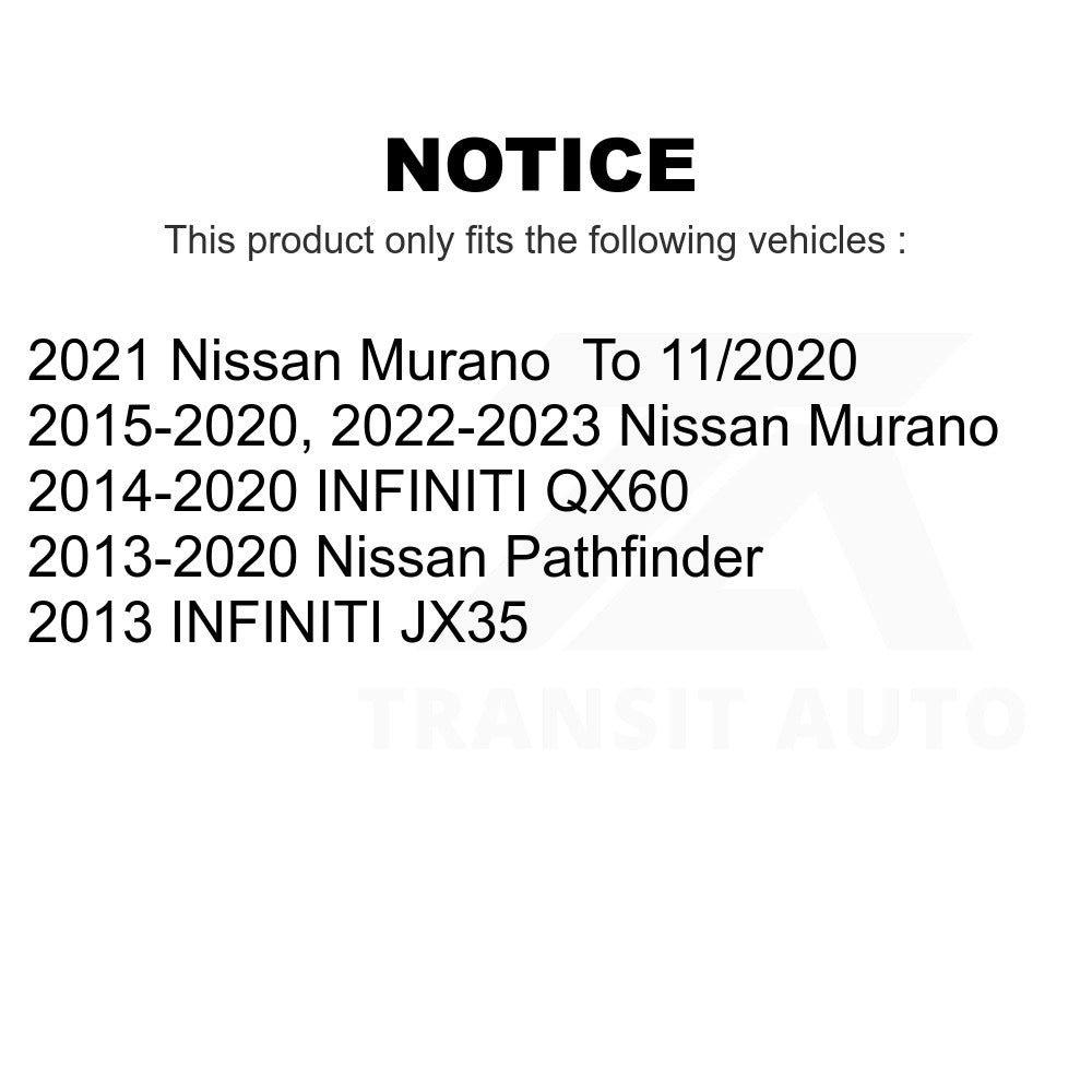 Front Ceramic Disc Brake Pads NWF-PRC1649 For Nissan Pathfinder Murano INFINITI QX60 JX35