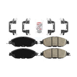 Front Ceramic Disc Brake Pads NWF-PRC1649 For Nissan Pathfinder Murano INFINITI QX60 JX35