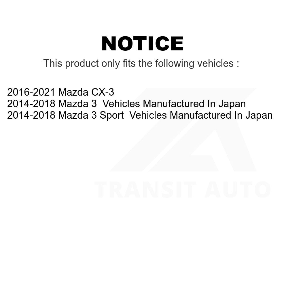 Front Ceramic Disc Brake Pads NWF-PRC1728 For Mazda 3 CX-3 Sport