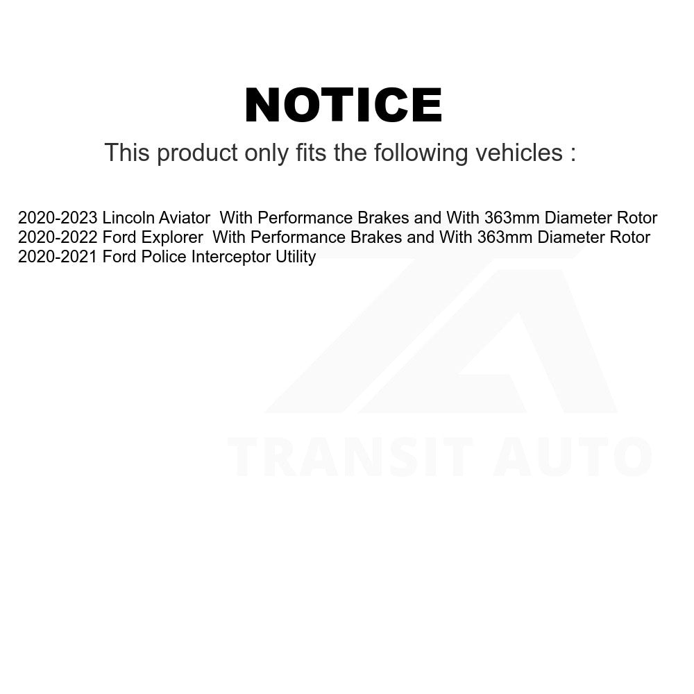 Front Ceramic Disc Brake Pads NWF-PRC2229 For Ford Explorer Lincoln Aviator Police Interceptor Utility
