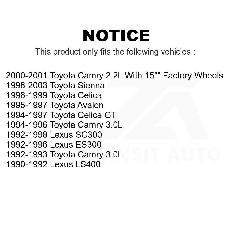 Front Ceramic Disc Brake Pads NWF-PRC476 For Toyota Camry Sienna Avalon Lexus ES300 Celica LS400 SC300