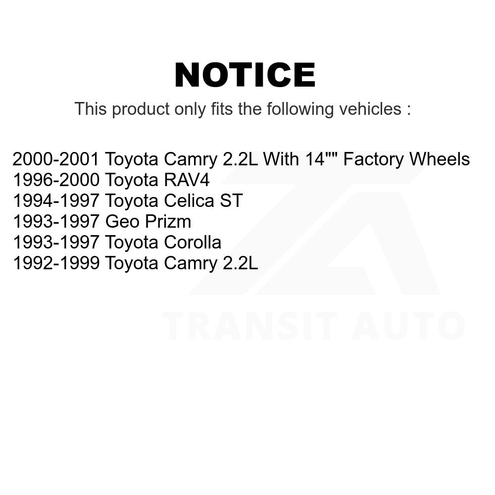 Front Ceramic Disc Brake Pads NWF-PRC562A For Toyota Camry Corolla RAV4 Geo Prizm Celica