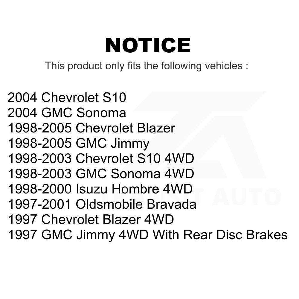 Front Ceramic Disc Brake Pads NWF-PRC726 For Chevrolet S10 Blazer GMC Sonoma Jimmy Oldsmobile Bravada Isuzu Hombre