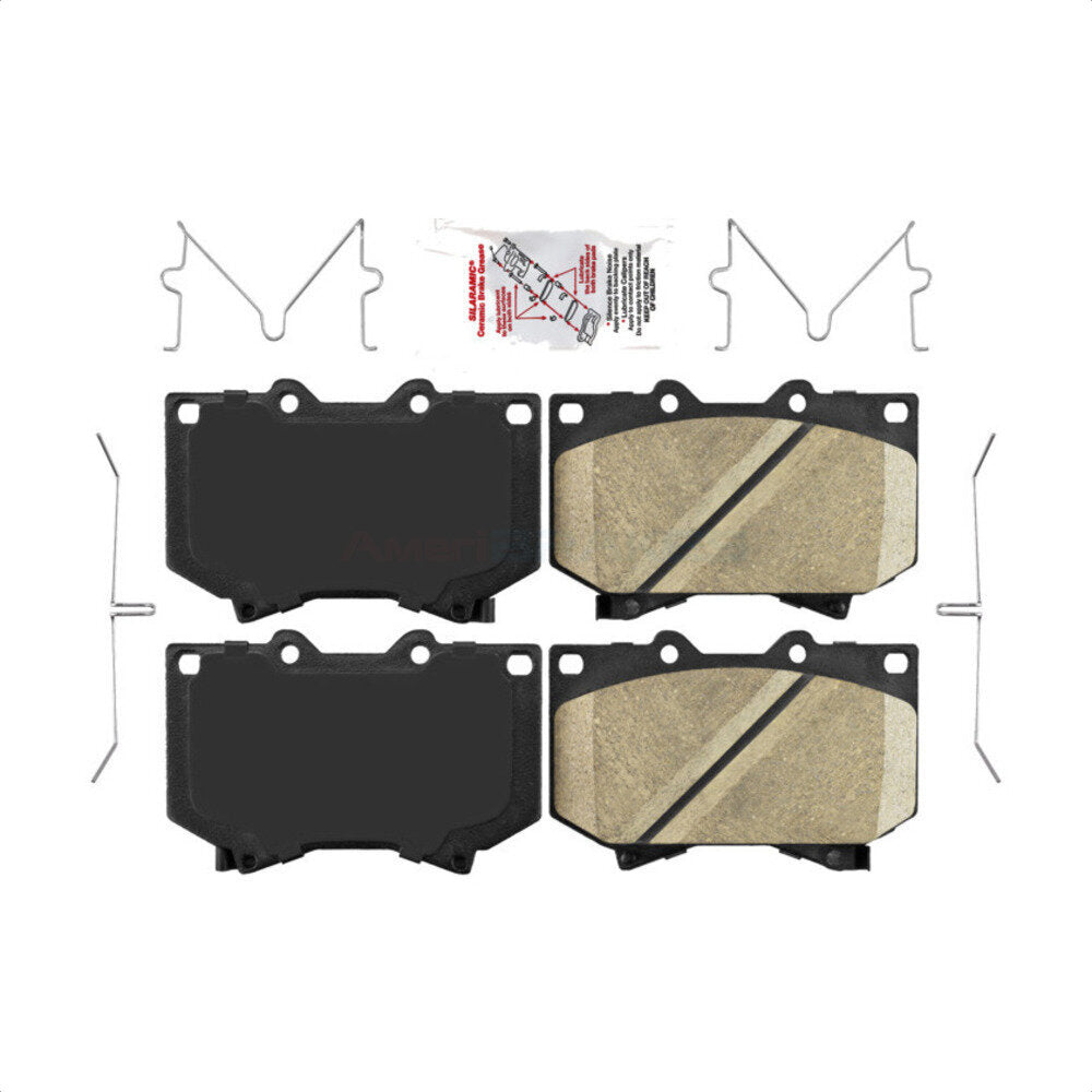 Front Ceramic Disc Brake Pads NWF-PRC812 For Toyota Tundra Sequoia 4.7" Plate Length