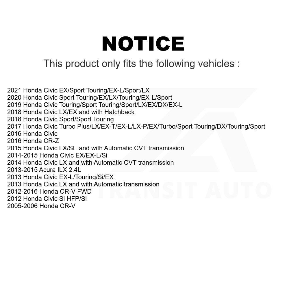 Front Ceramic Disc Brake Pads NWF-PRC914A For Honda Civic CR-V Acura ILX CR-Z