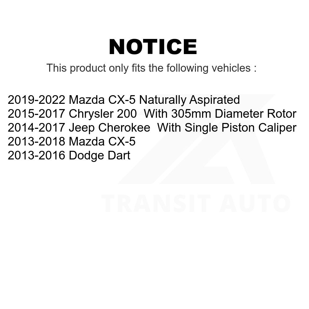 Front Ceramic Disc Brake Pads NWF-PTC1623 For Mazda CX-5 Jeep Cherokee Dodge Dart Chrysler 200