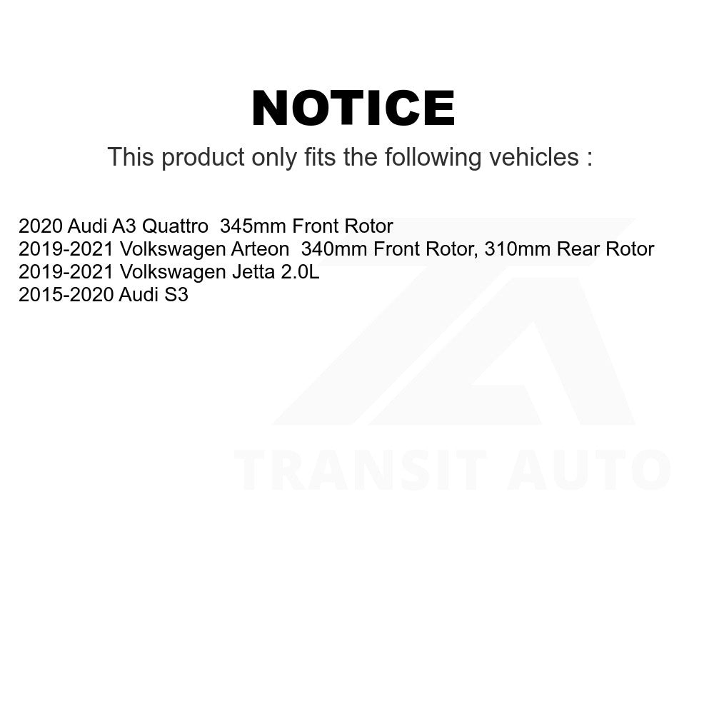 Front Ceramic Disc Brake Pads NWF-PTC1633 For Volkswagen Jetta Audi S3 Arteon A3 Quattro