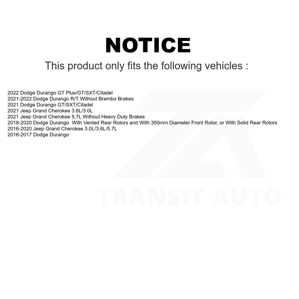 Front Ceramic Disc Brake Pads NWF-PTC1904 For Jeep Grand Cherokee Dodge Durango
