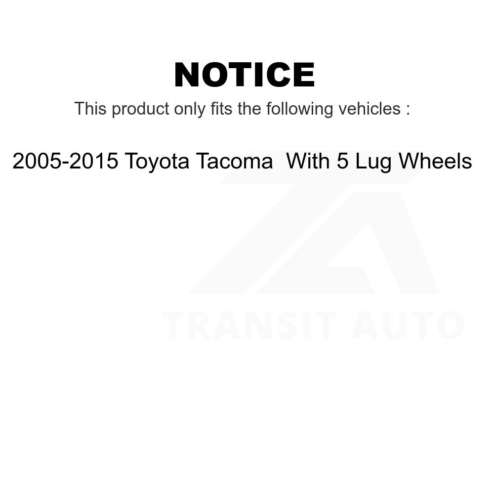 Front Ceramic Disc Brake Pads NWF-PTC906A For 2005-2015 Toyota Tacoma With 5 Lug Wheels