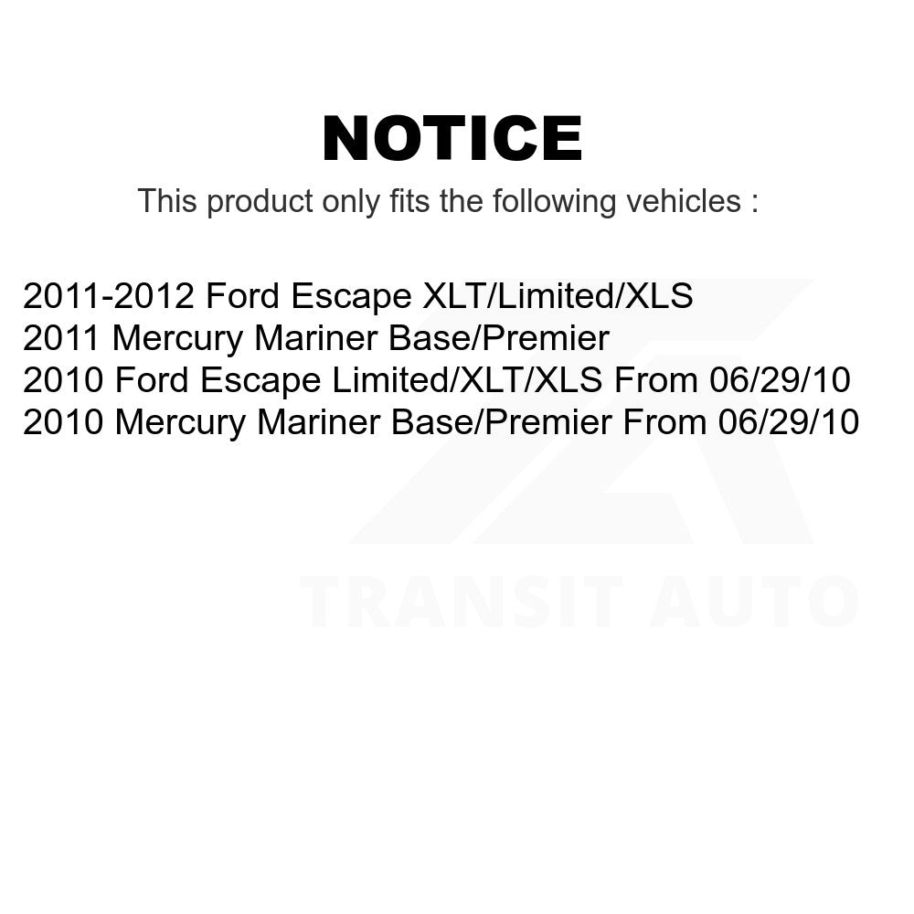 Front Ceramic Disc Brake Pads TEC-1047B For Ford Escape Mercury Mariner