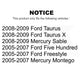 Front Ceramic Disc Brake Pads TEC-1070 For Ford Five Hundred Freestyle Taurus Mercury Montego X Sable