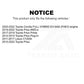 Front Ceramic Disc Brake Pads TEC-1184A For Toyota Prius Corolla Lexus CT200h Prime Plug-In AWD-e
