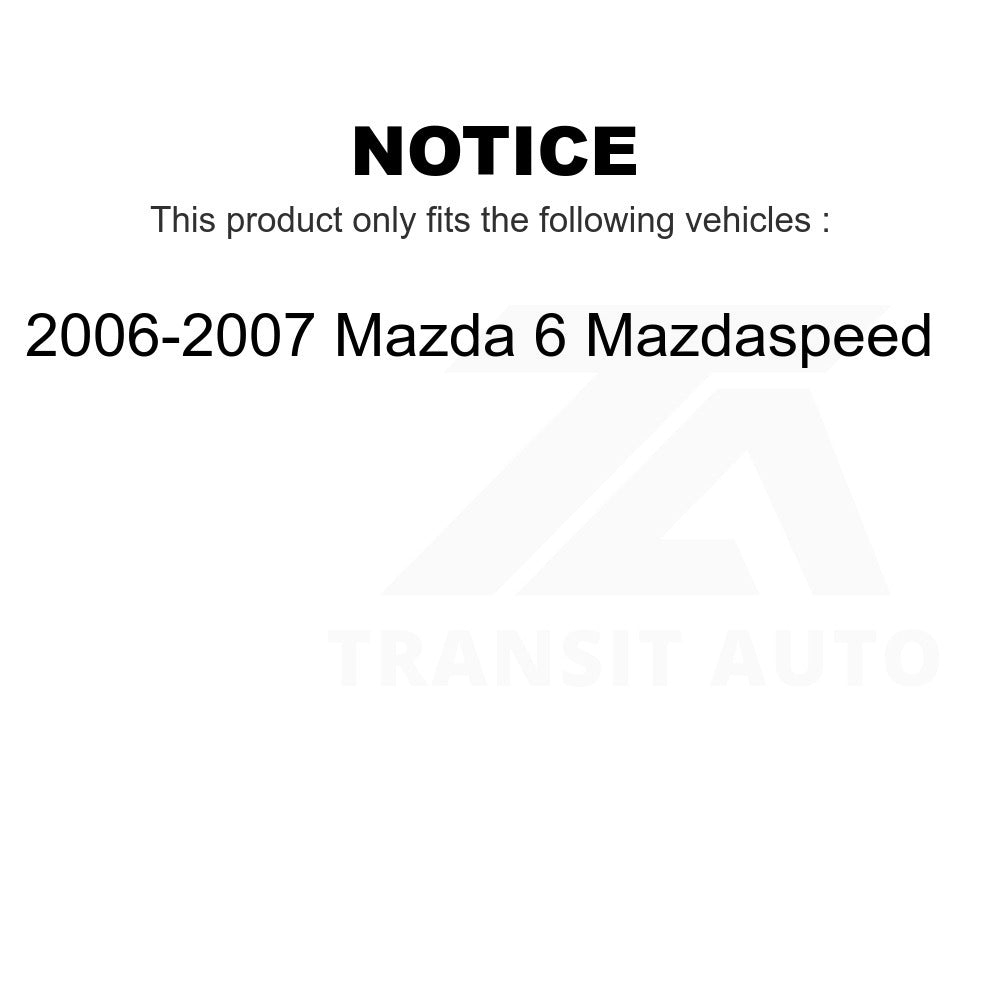 Front Ceramic Disc Brake Pads TEC-1186 For 2006-2007 Mazda 6 Mazdaspeed