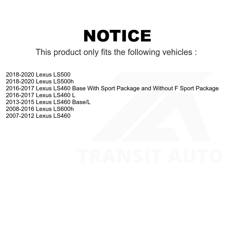 Front Ceramic Disc Brake Pads TEC-1282 For Lexus LS460 LS500 LS600h LS500h