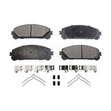 Front Ceramic Disc Brake Pads TEC-1324 For Toyota Highlander Lexus Sienna RX350 NX200t RX450h NX300 RX350L Camry NX300h RX450hL Avalon Subaru bZ4X NX250 NX350 NX350h NX450h+ Solterra RAV4 Prime