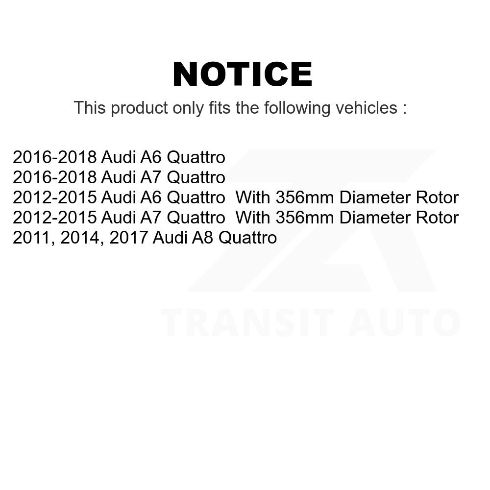 Front Ceramic Disc Brake Pads TEC-1549 For Audi A6 Quattro A7 A8