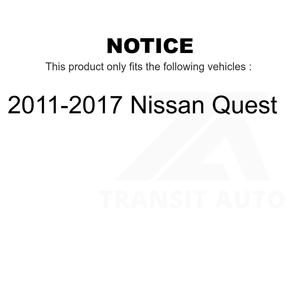 Front Ceramic Disc Brake Pads TEC-1552 For 2011-2017 Nissan Quest