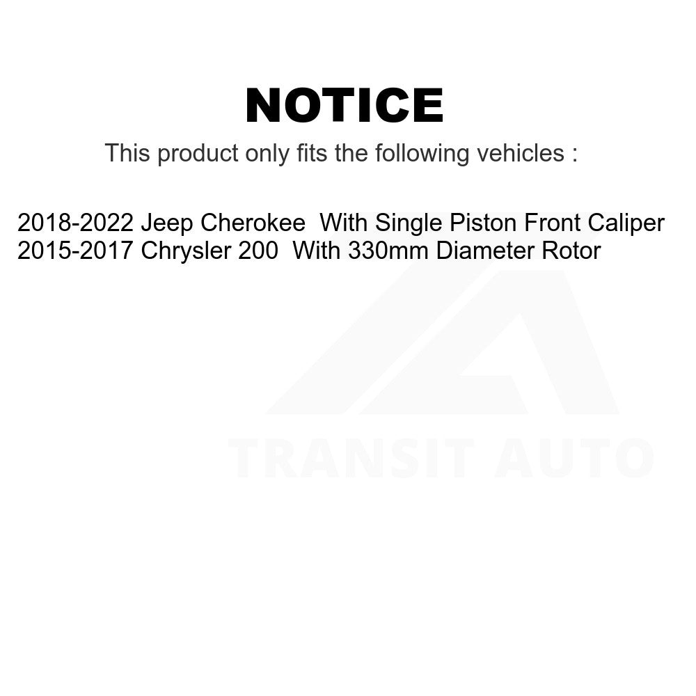 Front Ceramic Disc Brake Pads TEC-1640A For Jeep Cherokee Chrysler 200