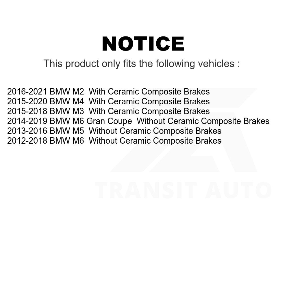 Front Ceramic Disc Brake Pads TEC-1648 For BMW M4 M3 M2 M5 M6 Gran Coupe