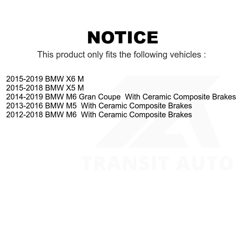 Front Ceramic Disc Brake Pads TEC-1738 For BMW X5 X6 M5 M6 Gran Coupe