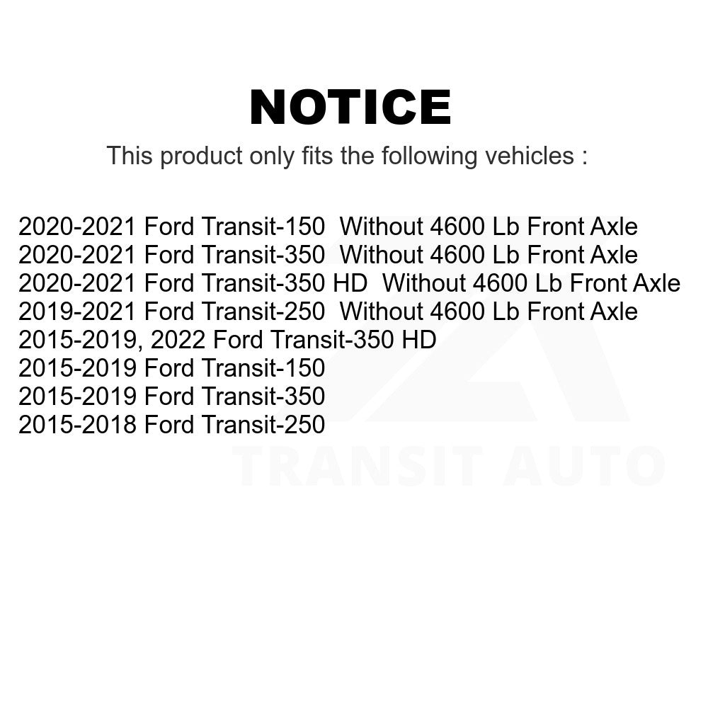 Front Ceramic Disc Brake Pads TEC-1774 For Ford Transit-250 Transit-350 Transit-150 HD