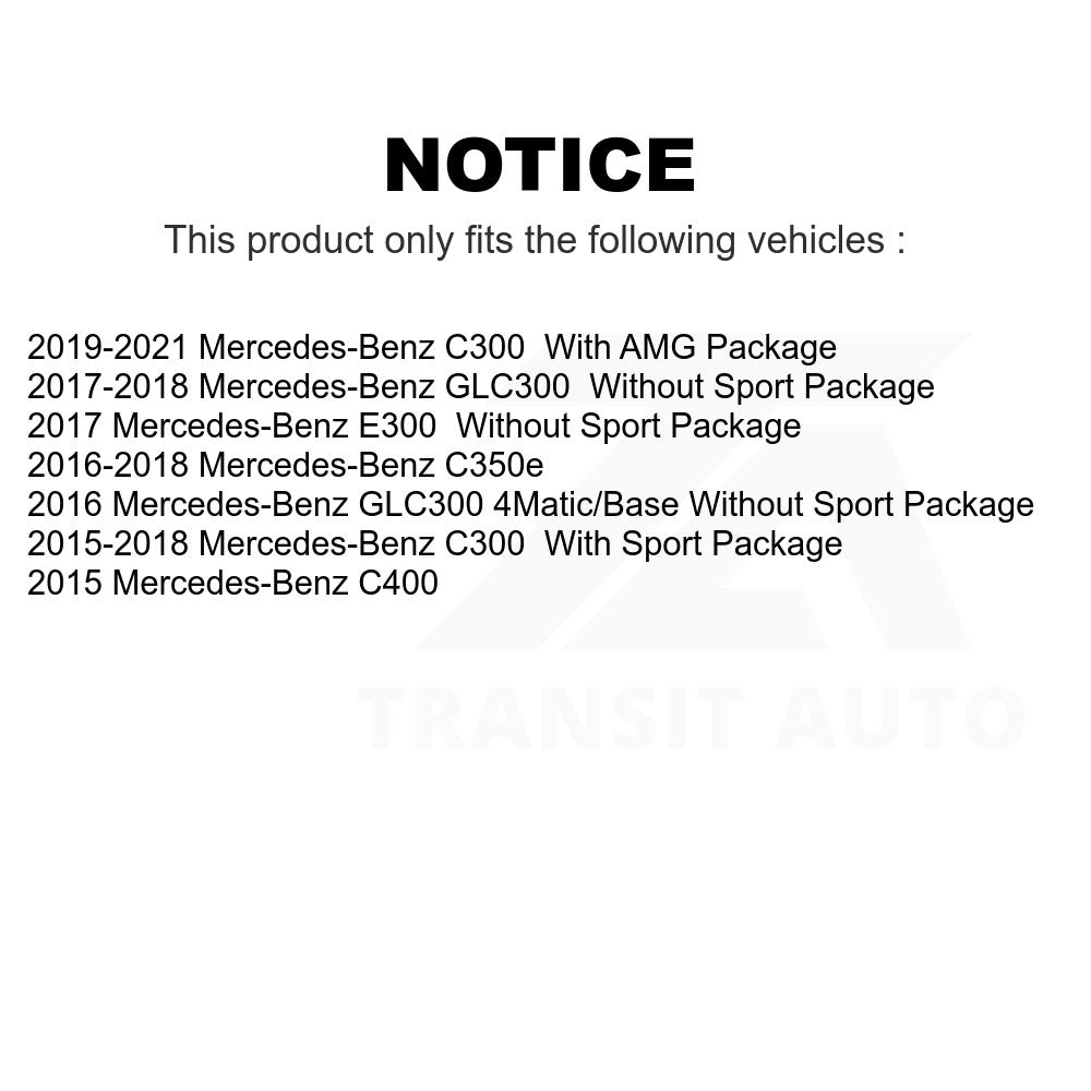 Front Ceramic Disc Brake Pads TEC-1796 For Mercedes-Benz C300 GLC300 E300 C400 C350e