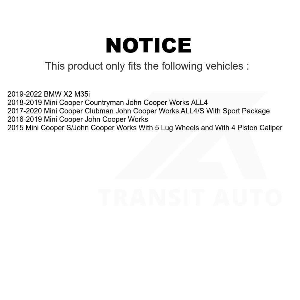 Front Ceramic Disc Brake Pads TEC-1875 For Mini Cooper Countryman Clubman BMW X2