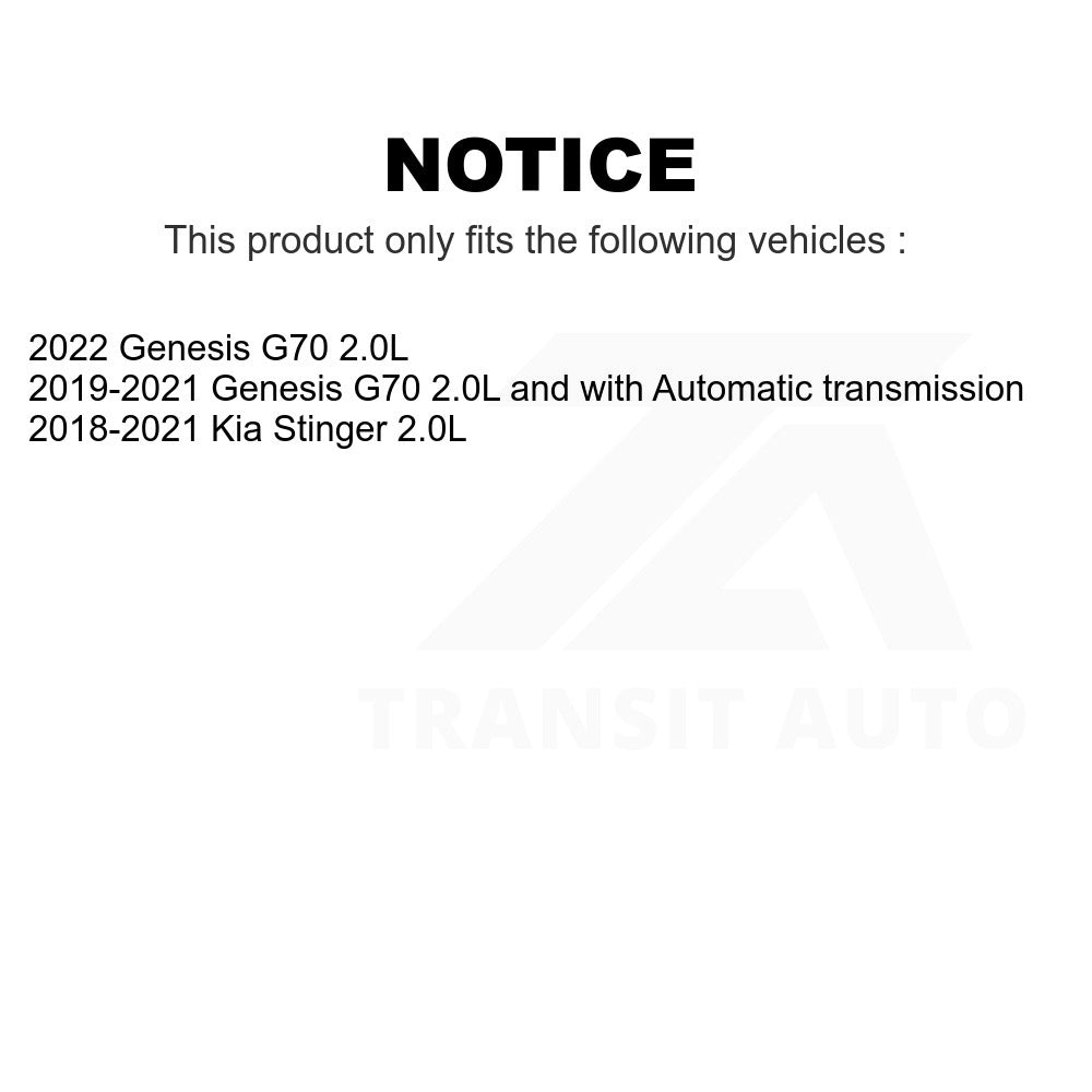 Front Ceramic Disc Brake Pads TEC-2117 For Kia Stinger Genesis G70