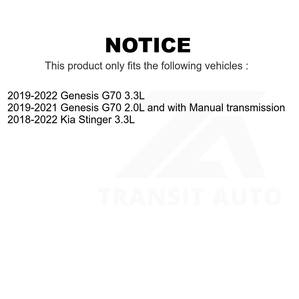 Front Ceramic Disc Brake Pads TEC-2145 For Kia Stinger Genesis G70
