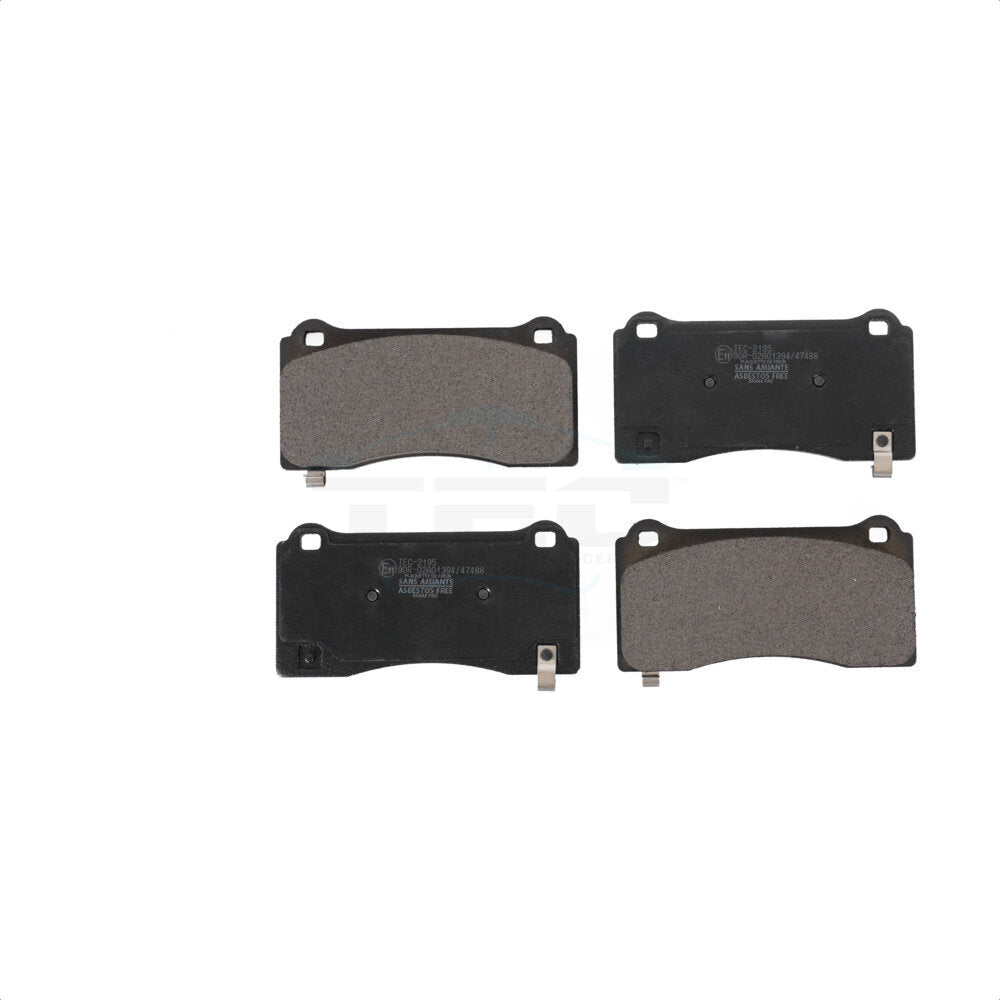 Front Ceramic Disc Brake Pads TEC-2195 For 2017-2022 Tesla 3 With Gray Painted Calipers