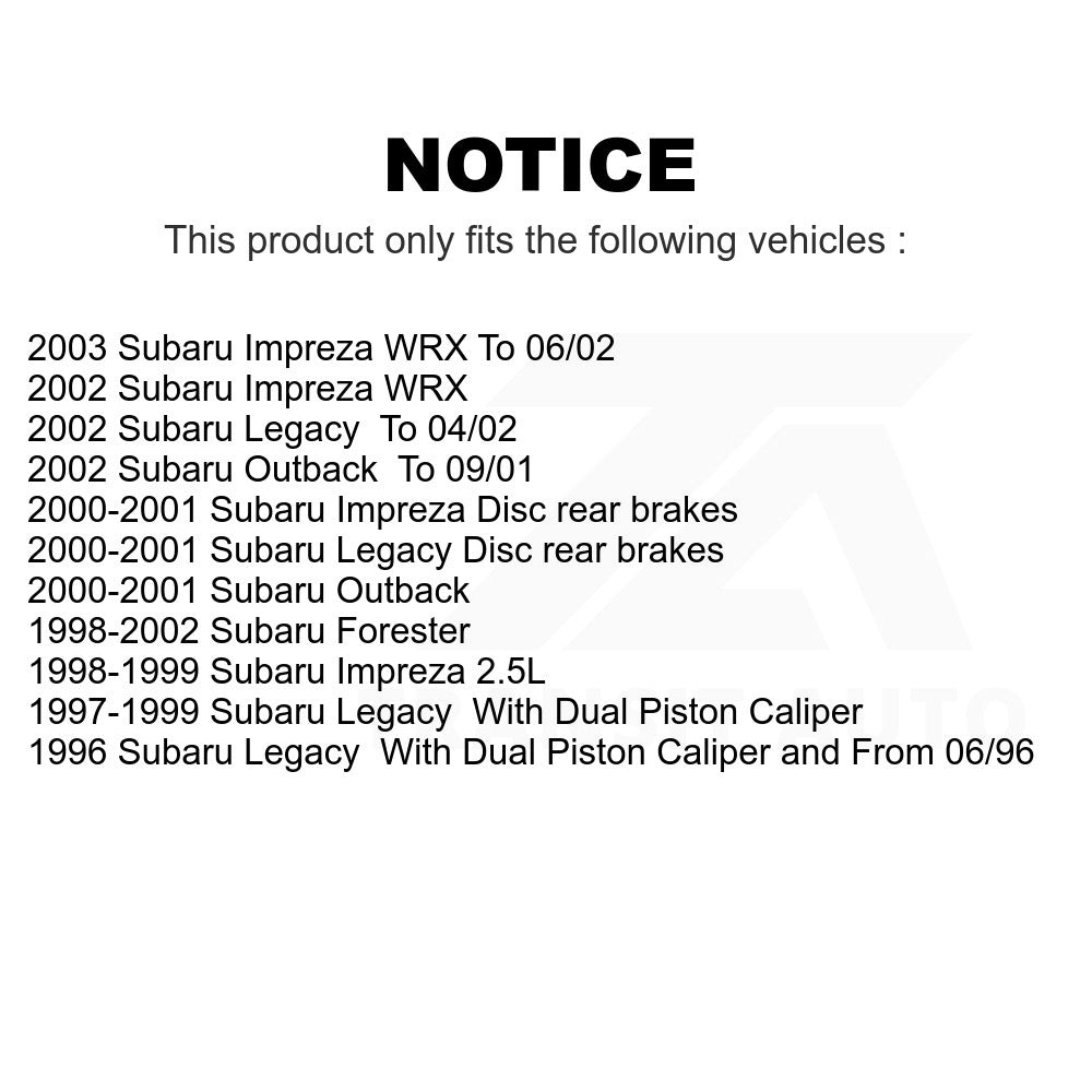 Front Ceramic Disc Brake Pads TEC-721 For Subaru Legacy Outback Forester Impreza