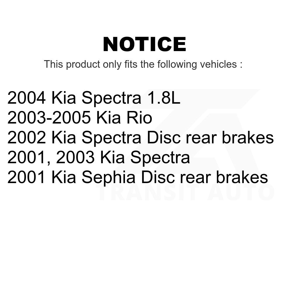 Front Ceramic Disc Brake Pads TEC-889 For Kia Spectra Rio Sephia