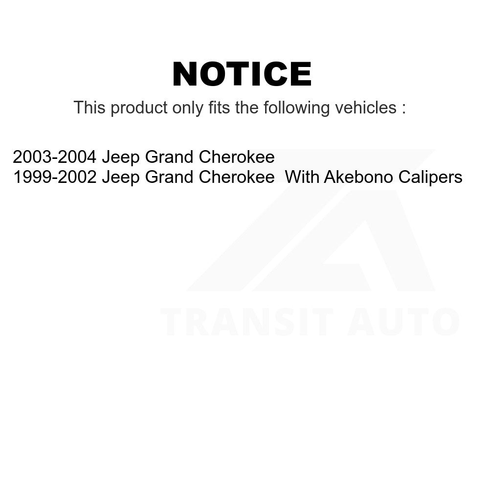 Front Ceramic Disc Brake Pads TEC-945 For Jeep Grand Cherokee