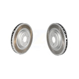 Front Coated Disc Brake Rotors Kit For 2015-2018 Porsche Macan S Without Ceramic Composite Brakes KG-101632