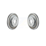 Front Coated Disc Brake Rotors Pair For 2002-2007 Jeep Liberty KG-100120