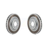 Front Coated Disc Brake Rotors Pair For 2004-2009 Cadillac SRX KG-100034