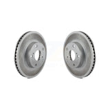 Front Coated Disc Brake Rotors Pair For 2005-2015 Toyota Tacoma With 5 Lug Wheels KG-100253