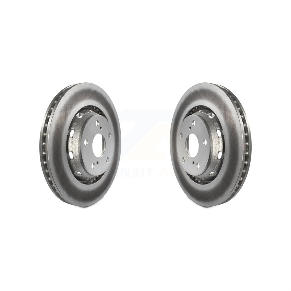 Front Coated Disc Brake Rotors Pair For 2009-2016 Toyota Venza KG-100307