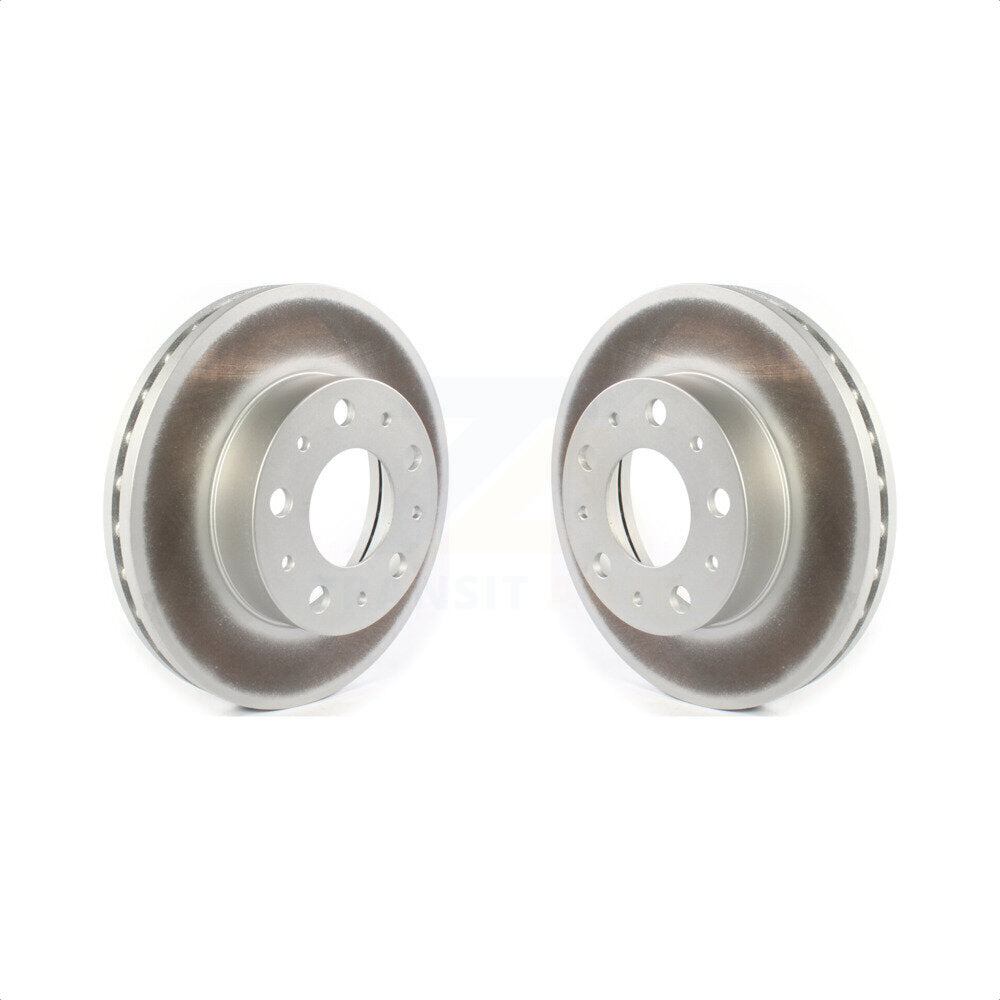 Front Coated Disc Brake Rotors Pair For 2014-2022 Ram ProMaster 1500 2500 3500 KG-101317