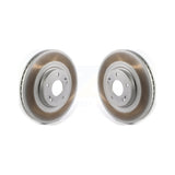Front Coated Disc Brake Rotors Pair For 2015-2021 Kia Sedona KG-101334