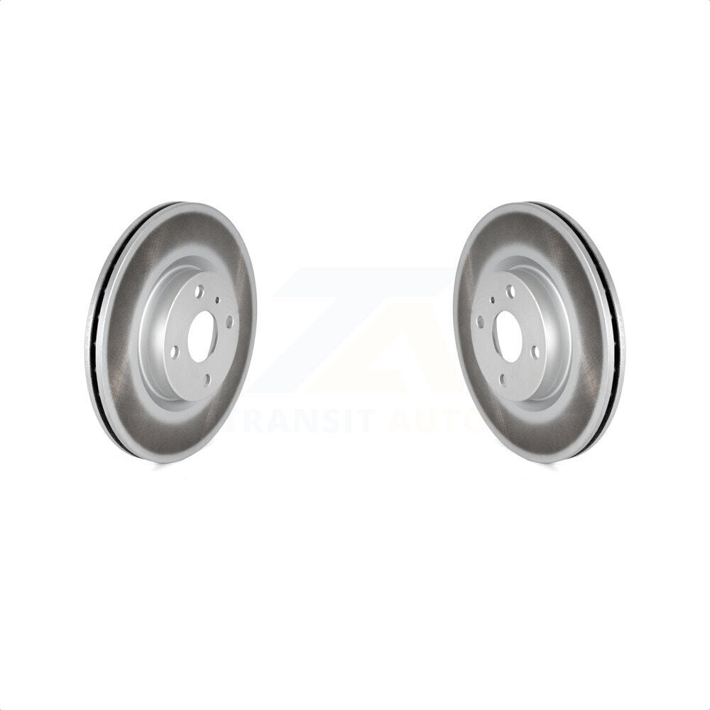 Front Coated Disc Brake Rotors Pair For 2016-2022 Mazda MX-5 Miata With Brembo Brakes KG-101601