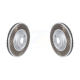 Front Coated Disc Brake Rotors Pair For 2016-2022 Volvo XC90 With 366mm Diameter Rotor KG-101612