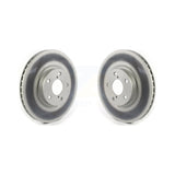 Front Coated Disc Brake Rotors Pair For 2017-2021 Subaru Impreza With 276mm Diameter Rotor KG-101345