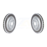 Front Coated Disc Brake Rotors Pair For 2018-2020 Subaru WRX STI KG-101733