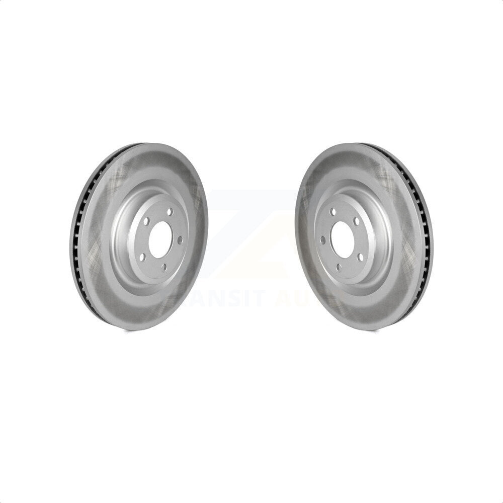 Front Coated Disc Brake Rotors Pair For 2020-2022 Ford Explorer Lincoln Aviator Police Interceptor Utility KG-101622