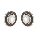 Front Coated Disc Brake Rotors Pair For Acura RLX KG-101327