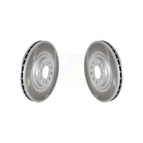 Front Coated Disc Brake Rotors Pair For Alfa Romeo Stelvio Giulia KG-101606