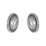 Front Coated Disc Brake Rotors Pair For Audi A4 Quattro A5 Sportback KG-101608
