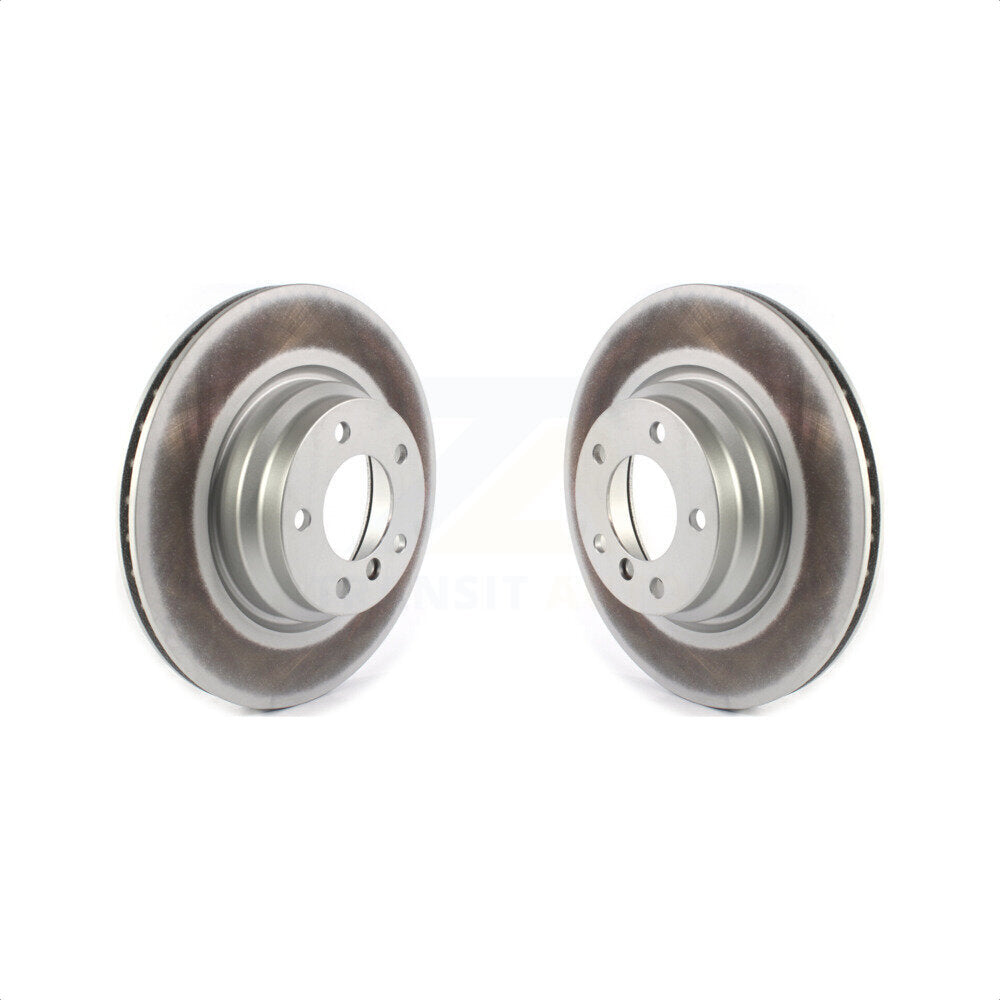 Front Coated Disc Brake Rotors Pair For BMW 330i 330xi X1 KG-101392